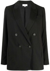 Vince double-breasted lyocell-blend blazer