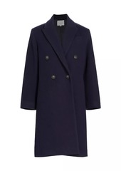 Vince Double-Breasted Wool-Blend Coat