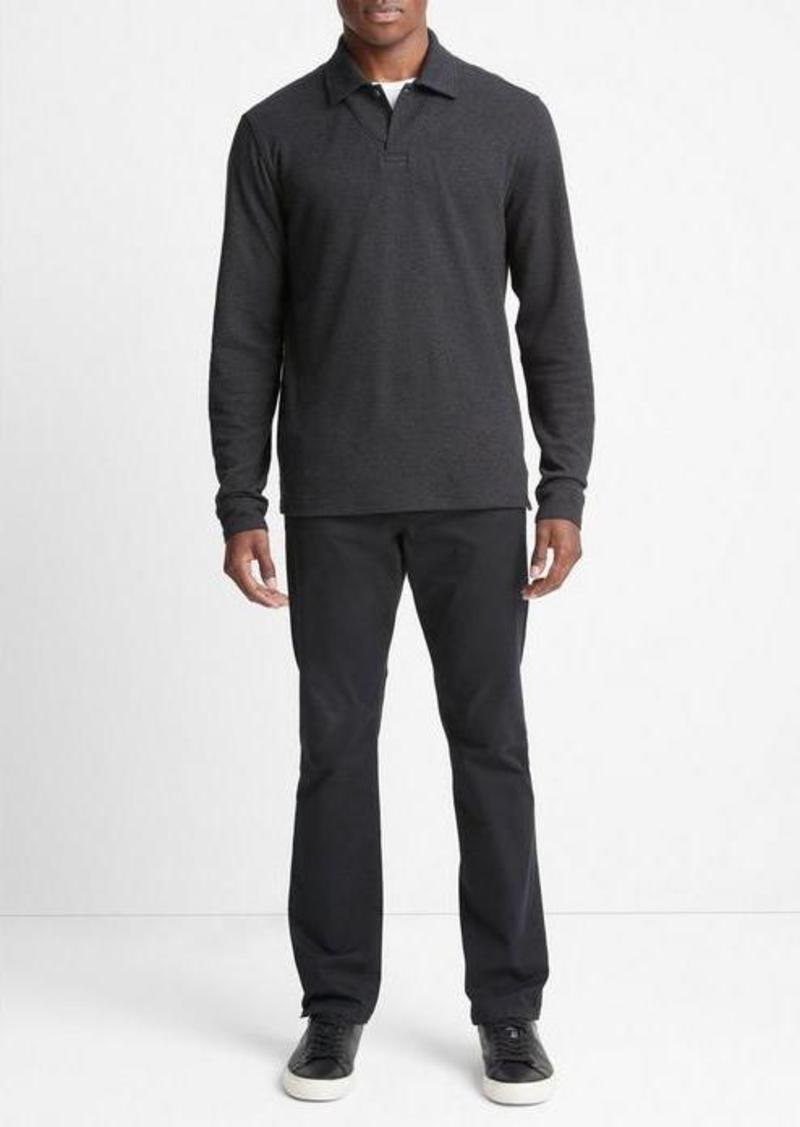 Vince Double-Face Long-Sleeve Polo Shirt