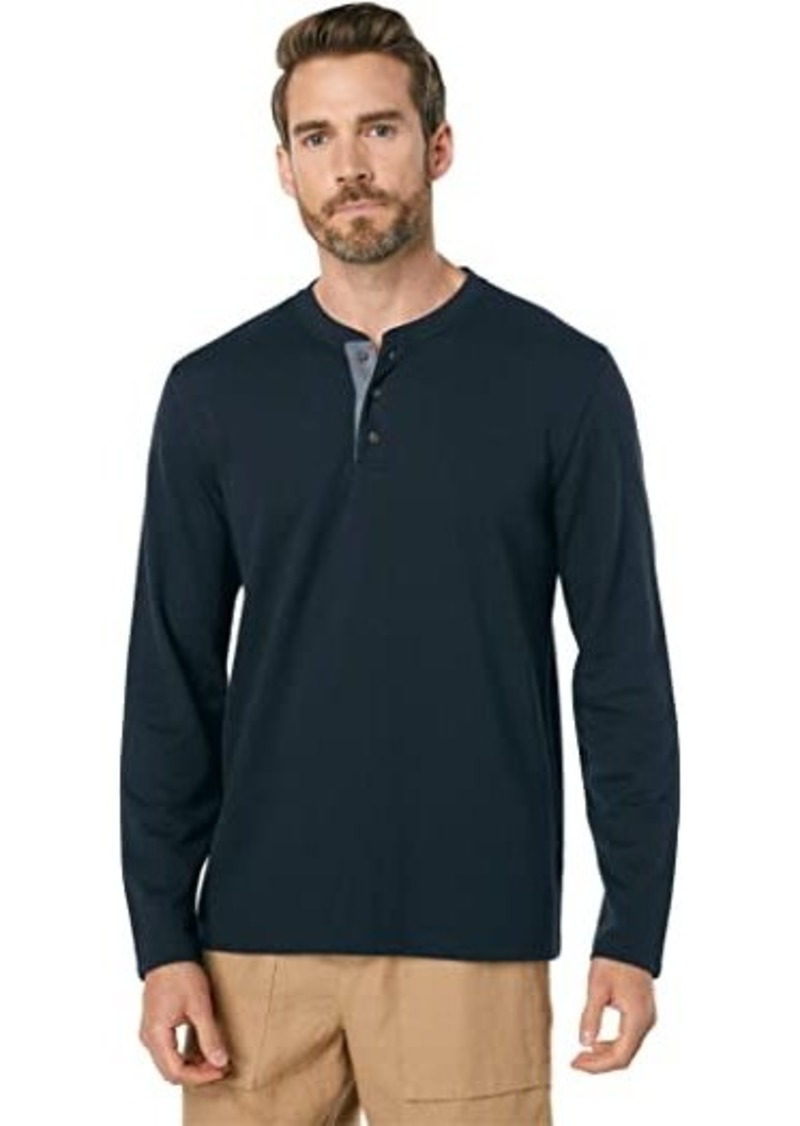 Vince Double Knit Long Sleeve Henley