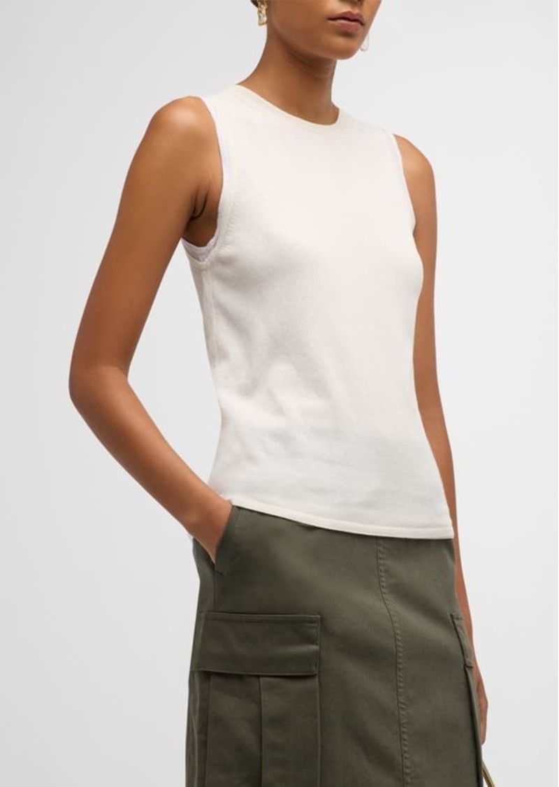 Vince Double-Layer Shell Top