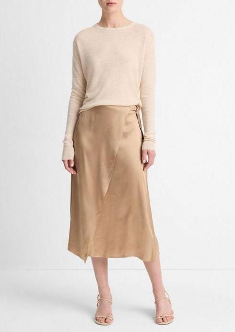 Vince Draped D-Ring Wrap Skirt