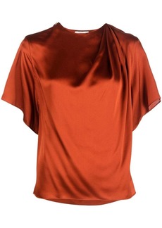 Vince draped silk top