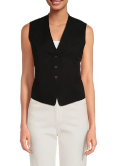Vince Drapey Solid Twill Vest