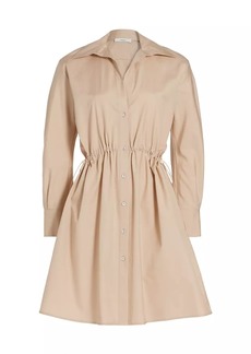 Vince Drawcord Ruched Shirtdress