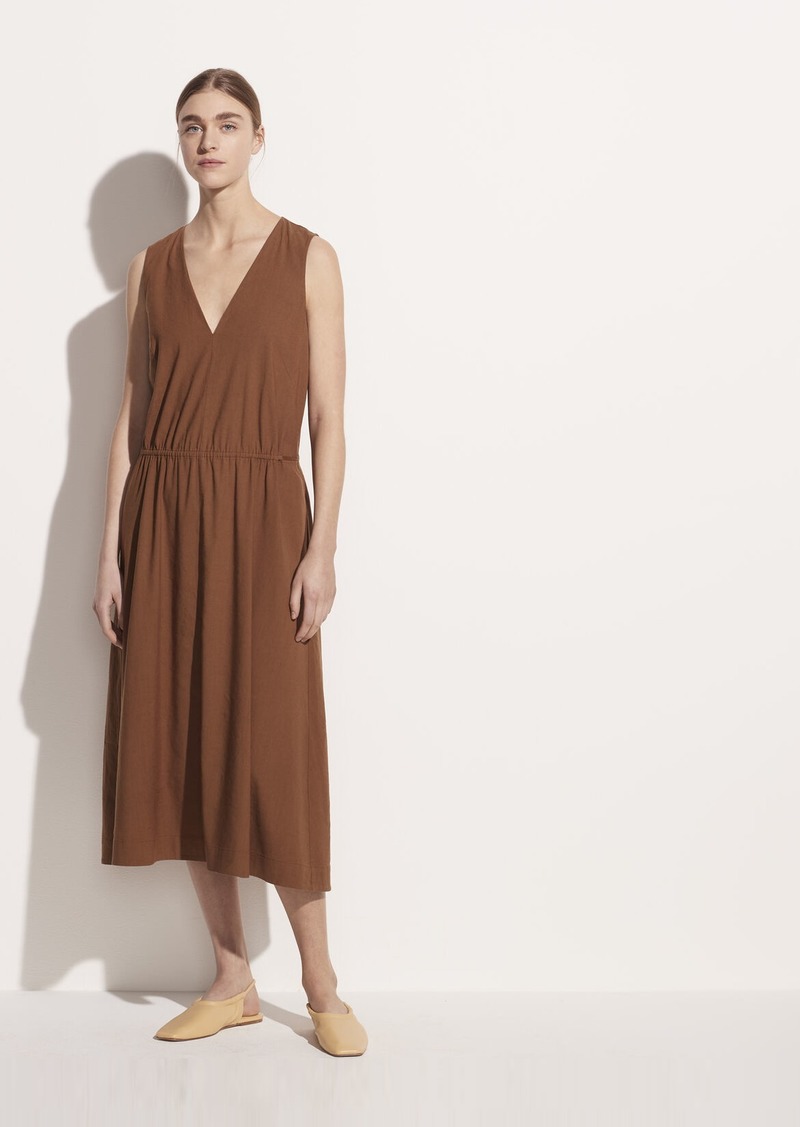 vince popover v neck dress