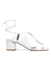 Vince Dunaway Ankle-Wrap Leather Sandals