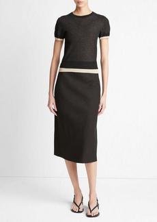 Vince Easy Linen-Blend Slip Skirt