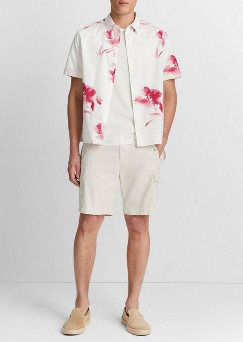 Vince Faded Floral Short-Sleeve Shirt