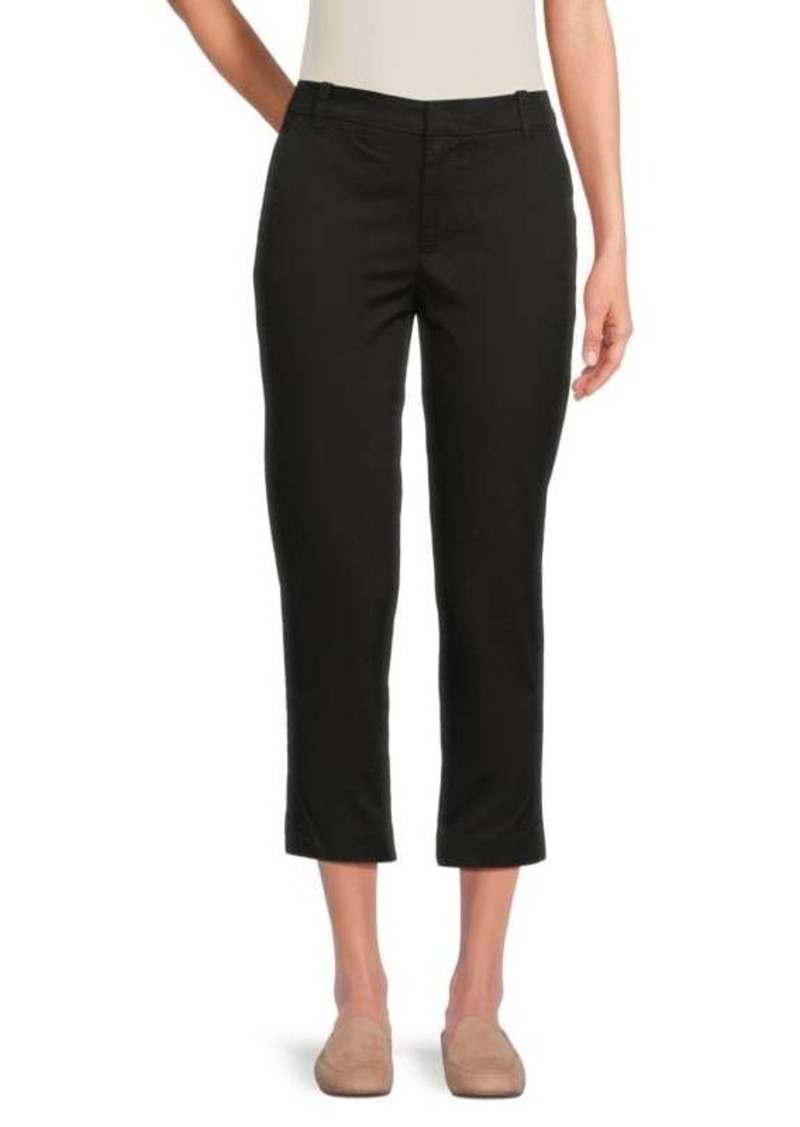 Vince Flat Front Cropped Chino Pants