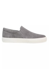 Vince Fletcher Perforated Suede Slip-On Sneakers