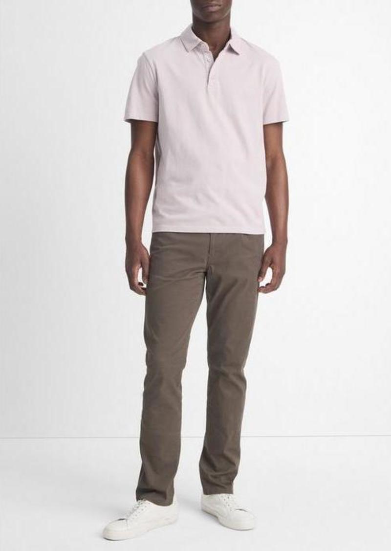 Vince Garment Dye Cotton Polo Shirt