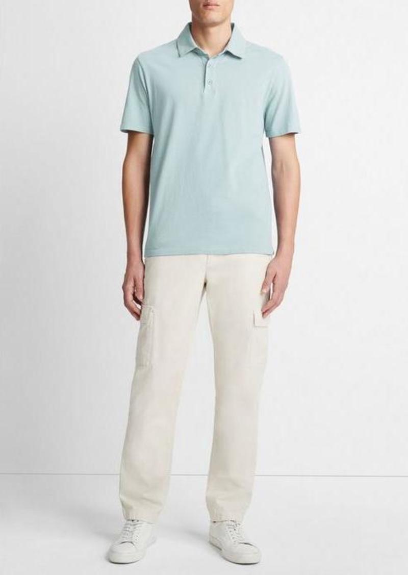 Vince Garment Dye Cotton Polo Shirt