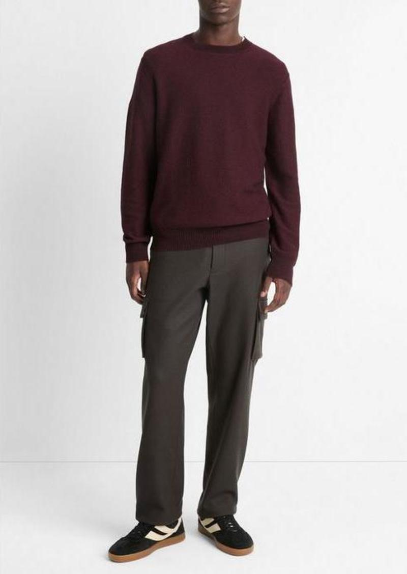 Vince Geo-Jacquard Wool-Blend Crew Neck Sweater