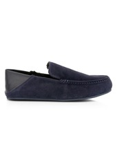 Vince Gino Shearling Lined Suede & Leather Loafer Slippers