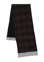 Vince Glen Plaid Cashmere Scarf