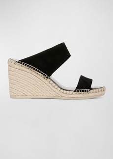 Vince Greta Suede Wedge Espadrille Sandals