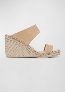 Vince Greta Suede Wedge Espadrille Sandals