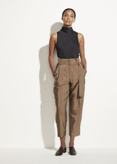 Vince High Waist Belted Tapered Pant
