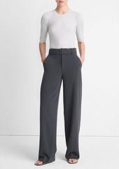 Vince High-Waist Belted Wide-Leg Trouser