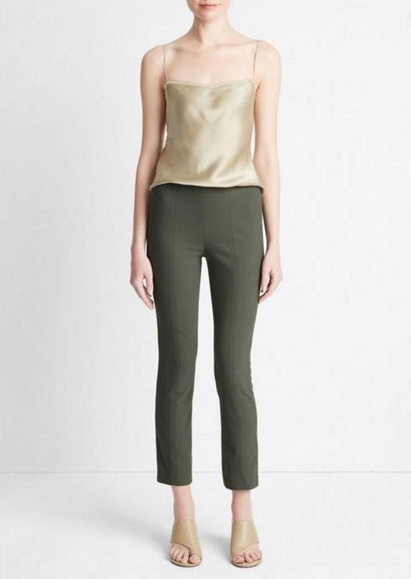 Vince Italian Cotton-Blend Stitch-Front Seam Legging