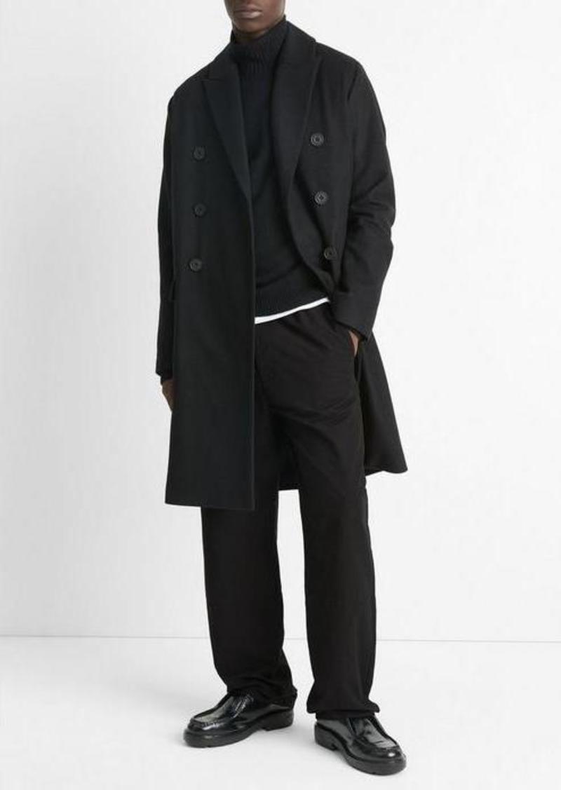 Vince Italian Wool-Blend Double-Breasted Coat