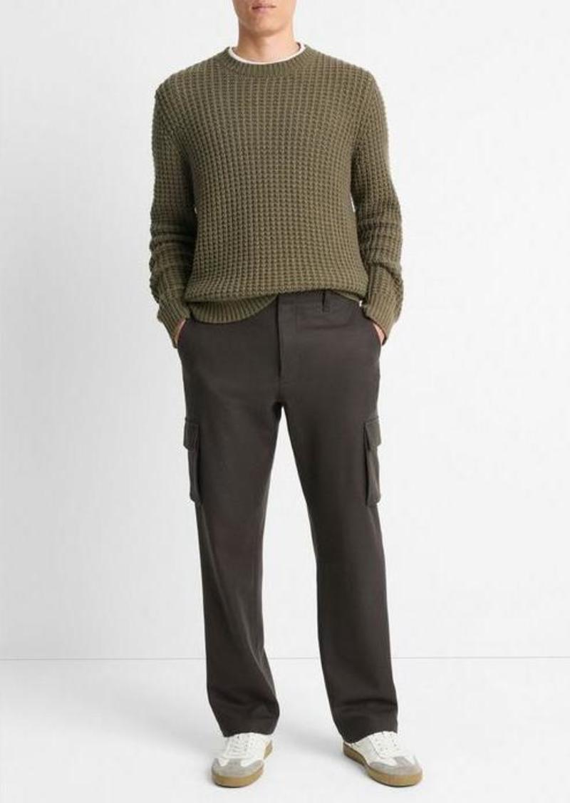 Vince Italian Wool-Blend Flannel Cargo Pant