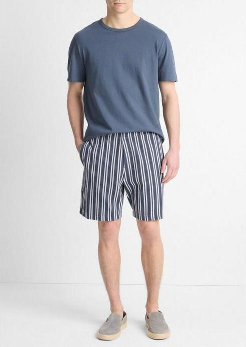 Vince Jacquard-Stripe Cotton-Blend Short