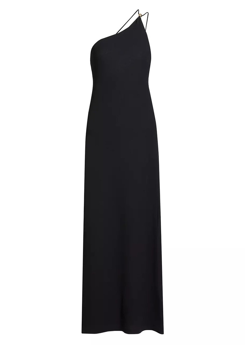 Vince Jewel Sphere One-Shoulder Maxi Dress