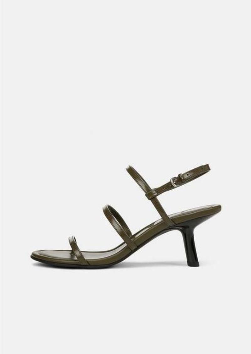 Vince Josie Leather Strappy Heeled Sandal