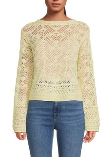 Vince Lace Patchwork Top