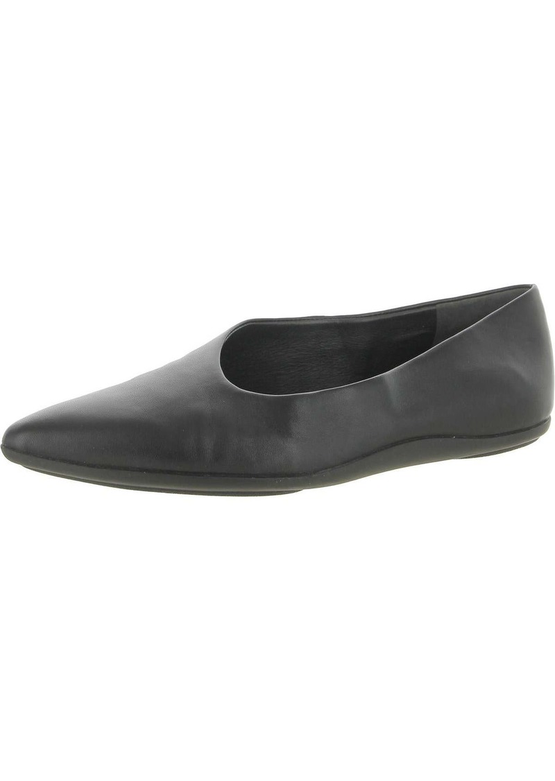 Vince Lex Womens Leather Pointed Toe Ballet Flats