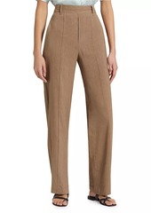 Vince Linen-Blend High-Rise Trousers