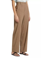 Vince Linen-Blend High-Rise Trousers