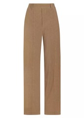 Vince Linen-Blend High-Rise Trousers