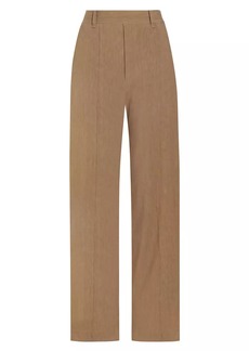 Vince Linen-Blend High-Rise Trousers