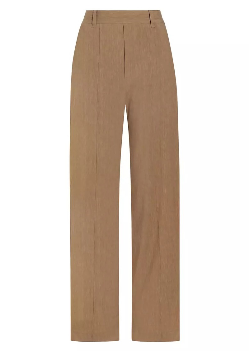 Vince Linen-Blend High-Rise Trousers