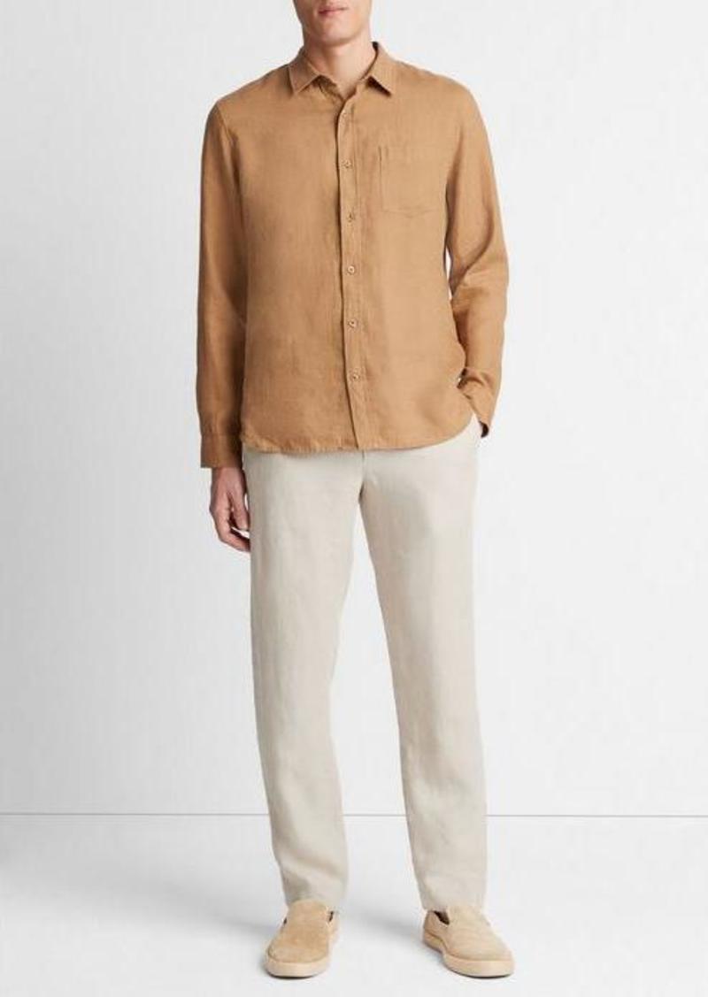 Vince Linen Long-Sleeve Shirt