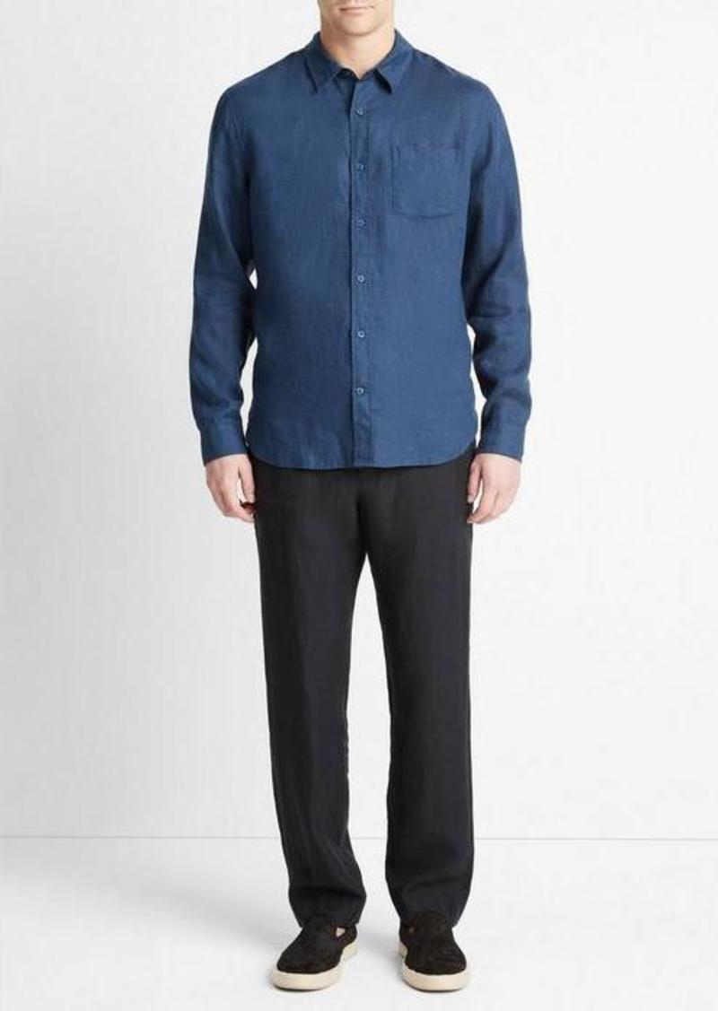 Vince Linen Long-Sleeve Shirt