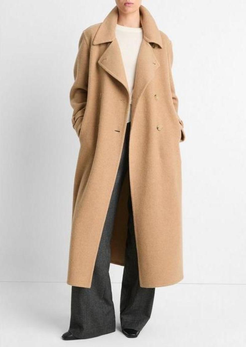 Vince Lofty Italian Wool-Blend Belted Long Coat