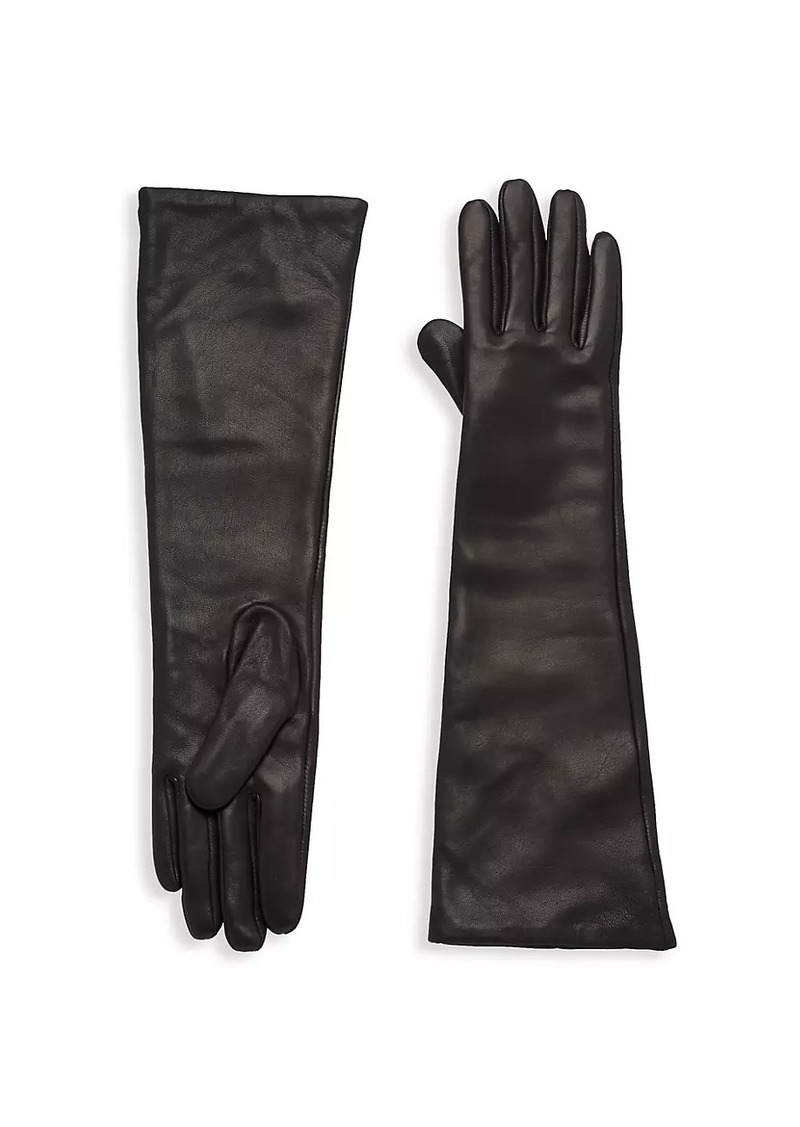 Vince Long Stacked Leather Gloves