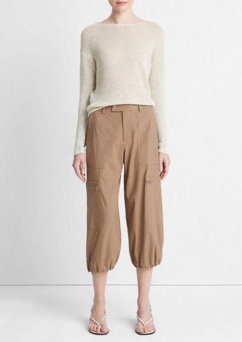 Vince Low-Rise Cropped Parachute Pant