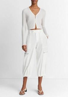 Vince Low-Rise Cropped Parachute Pant