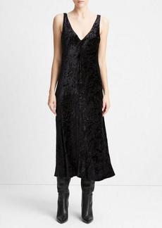 Vince Luxe-Textured Velvet Slip Dress