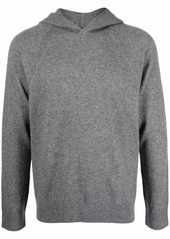Vince melange-effect knit hoodie
