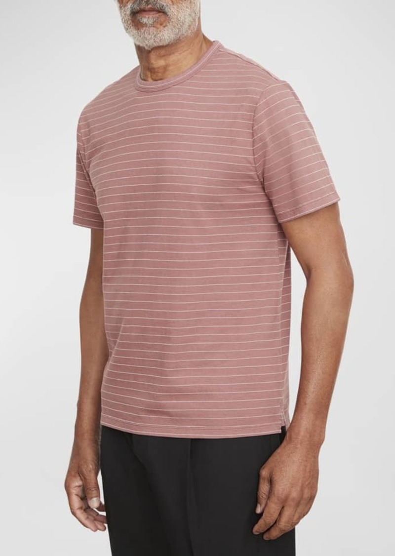 Vince Men's Garment-Dyed Fleck Stripe T-Shirt