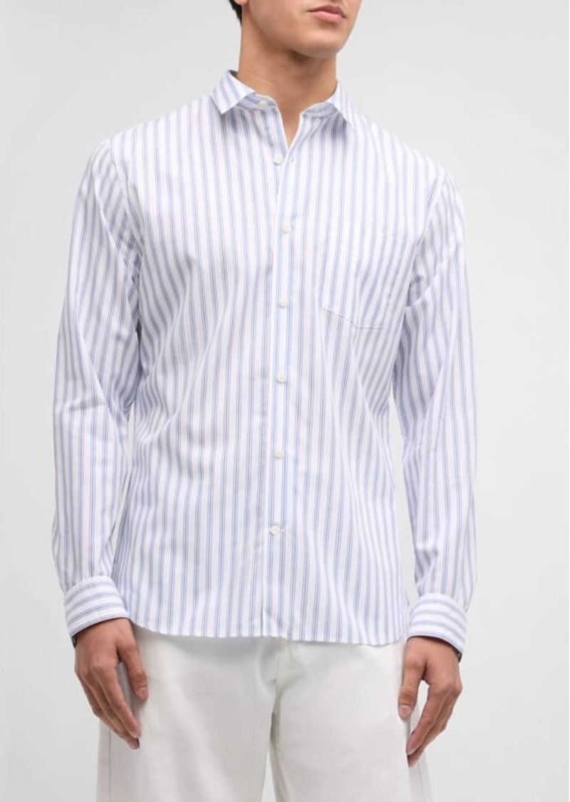 Vince Men's Surf Stripe Button-Down Shirt