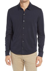 Vince Pima Cotton Button Up Shirt in Coastal at Nordstrom