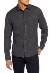 Vince Regular Fit Double Face Button-Up Shirt in Chambray at Nordstrom