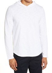 VINCE Regular Fit Hooded Pullover in Optic White at Nordstrom
